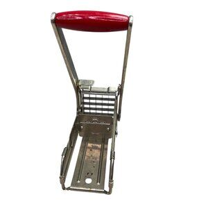 Vintage Ekco French Fry Potato Cutter Red Handle Cutting Tool